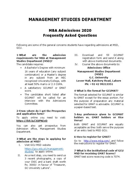 Frequently Asked Questions – Testing and Admission .